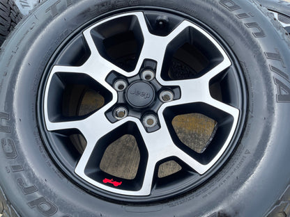 17" Jeep Wrangler Rubicon OEM 9218 wheels rims Gladiator BFG A/T NEW