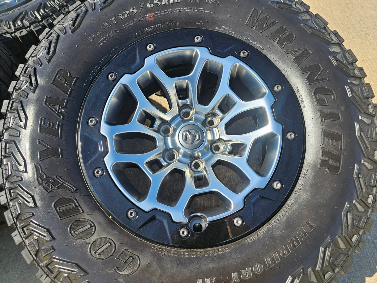 18" Dodge Ram 1500 TRX Beadlock OEM 2735 RHO wheels rims SET 2024 2025 2026