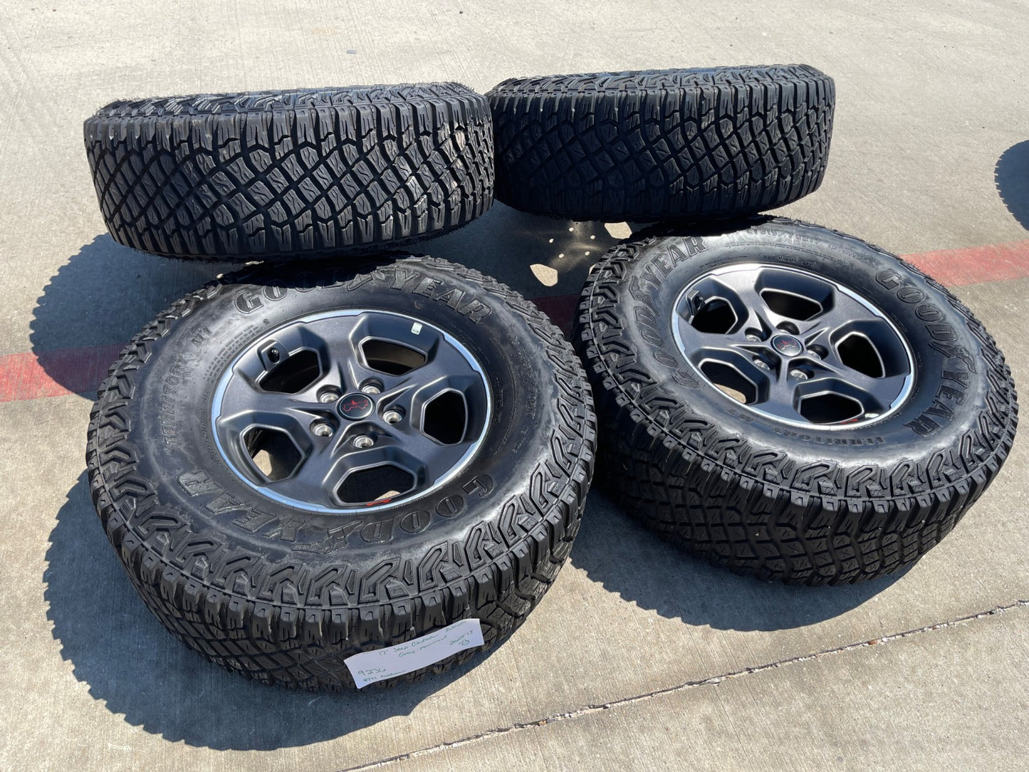 17" Jeep Wrangler Gladiator RUBICON OEM RIM# 9236 wheels rims SET FITS 2007-2027