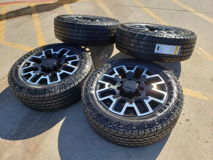 22" Chevy Silverado GMC Sierra 2500 OEM wheels rims 2023 2024 2025 NEW A/T tires