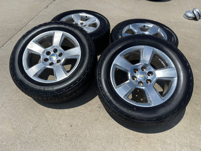 20" Chevy Silverado 1500 Tahoe Suburban OEM wheels rims 5652 SET HANKOOK A/T NEW