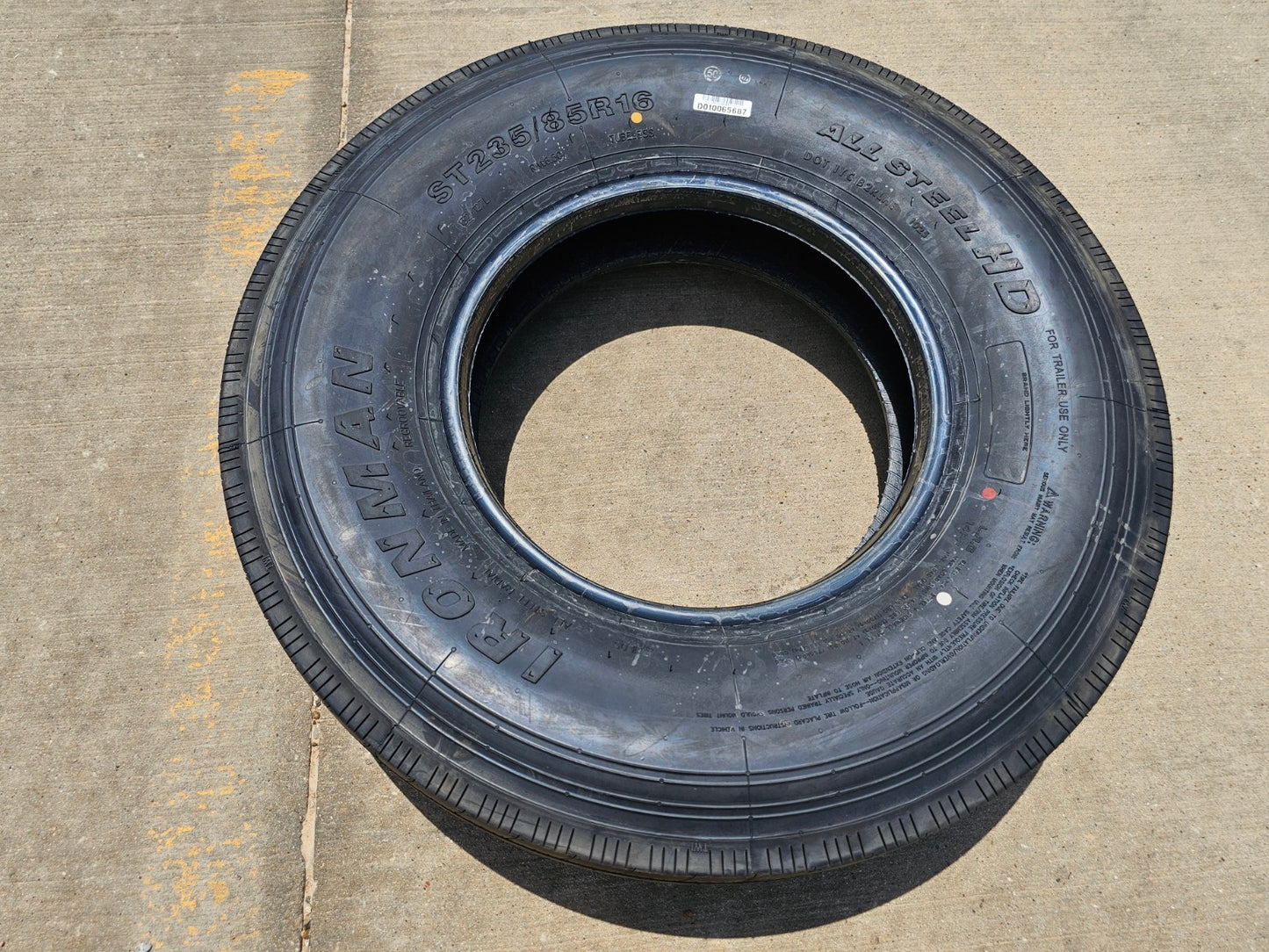 (1) 235/85/16 Ironman All Steel HD tire 235/85R16 LT 14 ply LR G 132L NEW