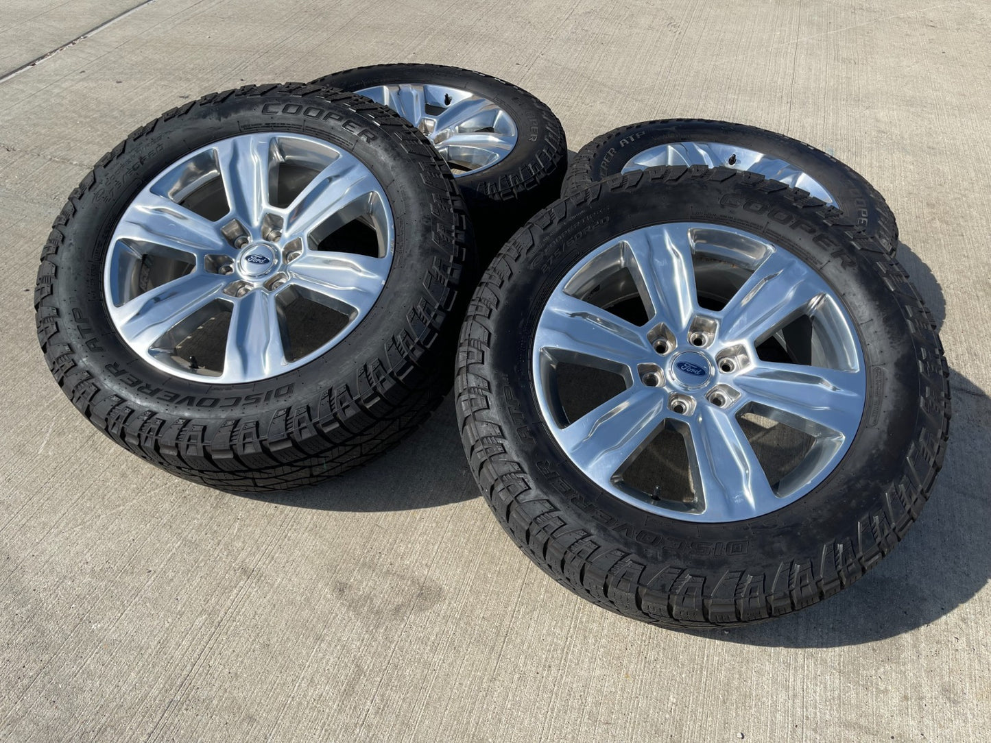 20" Ford F-150 Expedition OEM rims wheels polished 10004 tires COOPER A/T