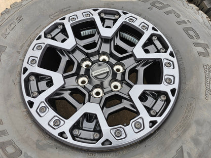 (5) 17" Ford F-150 Raptor R OEM BEADLOCK rims wheels 2024 2025 2026 2027 BFG NEW