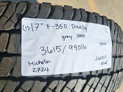 (1) 17" Ford F-350 Dually OEM rim wheel RIM# 3615 99016 FITS 2005-2027