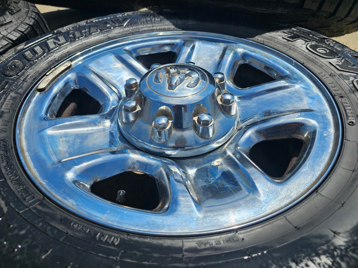 18" Dodge Ram 2500 3500 STEEL chrome OEM 2473 wheels rims SET TOYO R/T