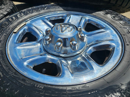 18" Dodge Ram 2500 3500 STEEL chrome OEM 2473 wheels rims SET TOYO R/T