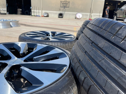 21" Lucid Air Grand Touring OEM 95542 95543 wheels rims black tires PIRELLI