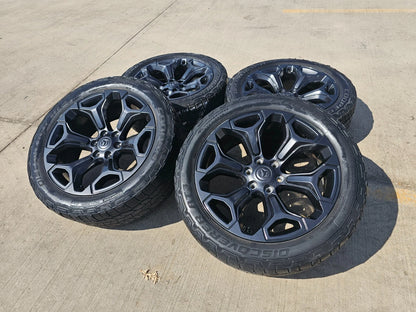 22" Dodge Ram 1500 OEM Laramie wheels LIMITED Gray 2685 2727 tires