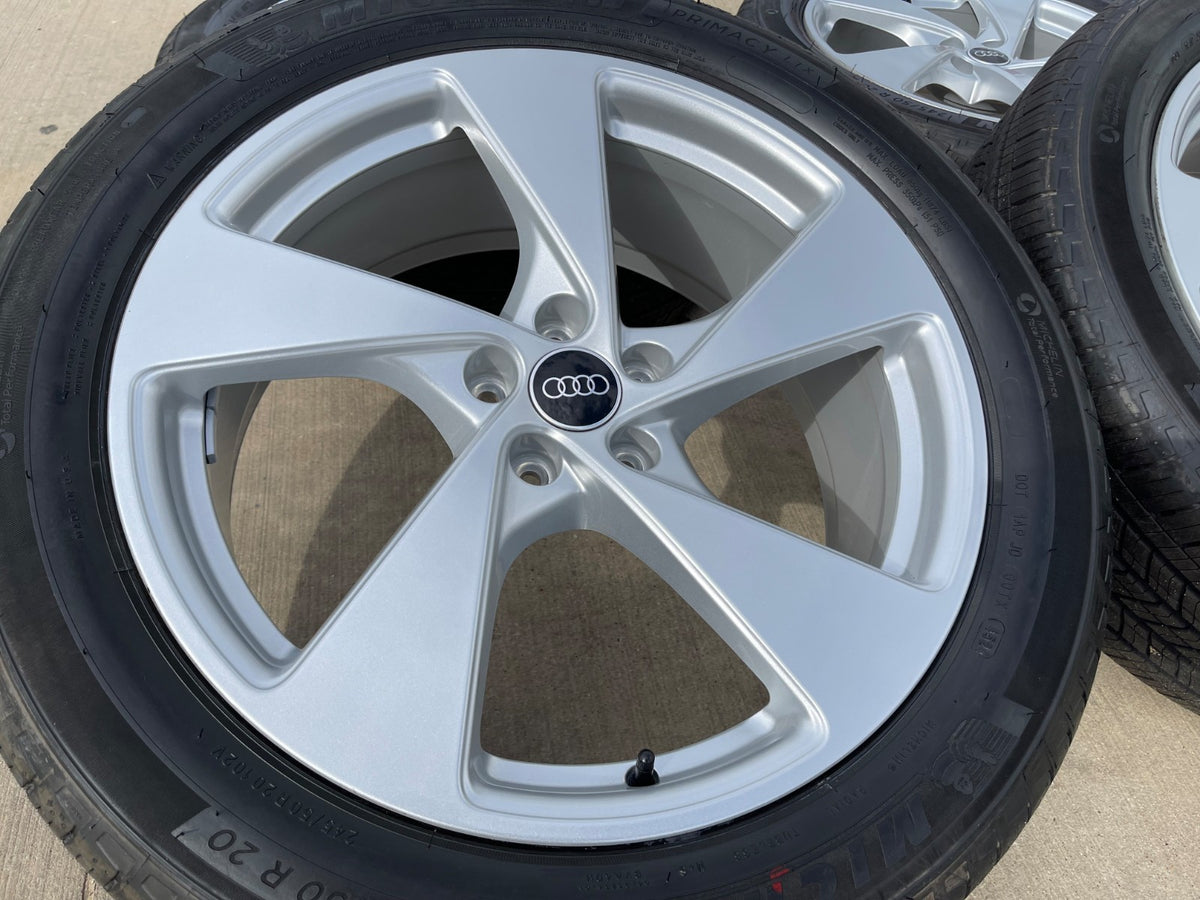 20" 20x8 Audi Q5 wheels rims OEM 94361 Q3 Q7 Q8 SQ5 SQ3 RS S SET MICHELIN NEW