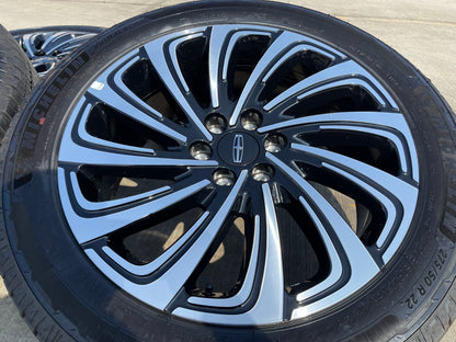 22" Lincoln Navigator OEM 10666 rims wheels BLACK LABEL 2025 2026 MICHELIN NEW