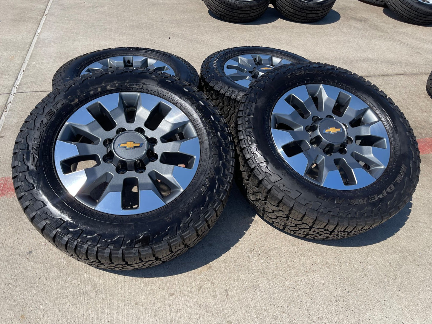 20" Chevy Silverado GMC Sierra 2500 3500 OEM 5960 5947 wheels rims FALKEN A/T3