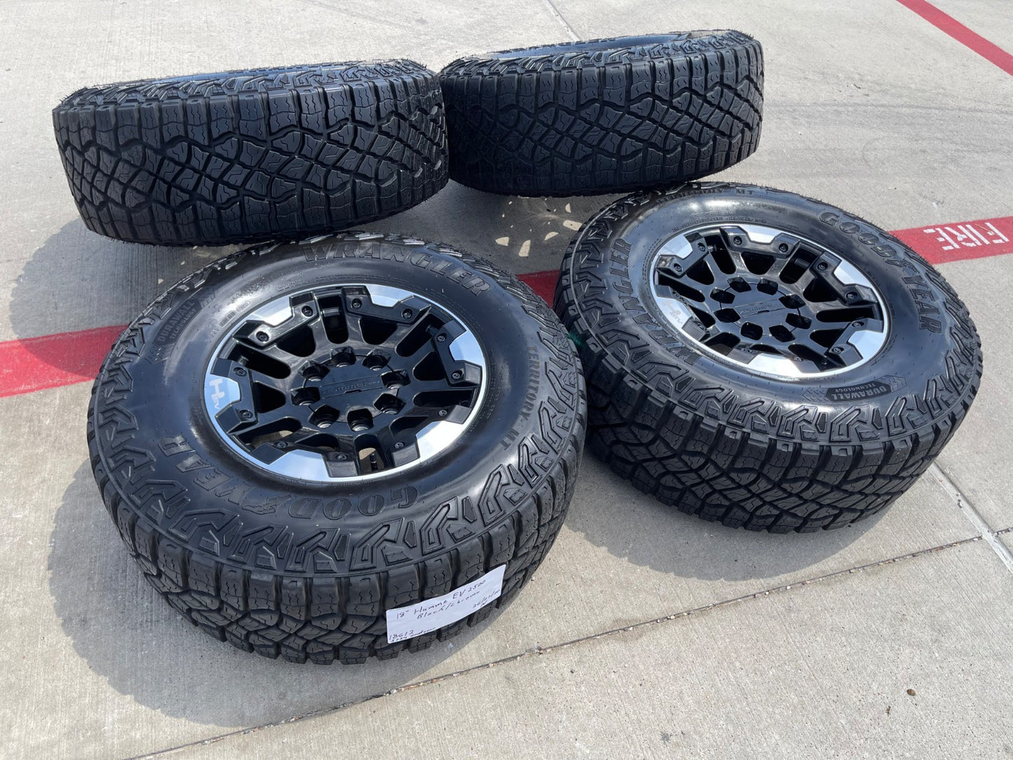 18" Hummer EV HEV 2500 OEM 14049 wheels rims SET 2024 2025 2026 2027 35"