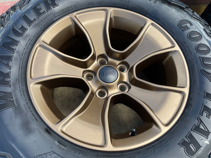 NEW (5) 17" Jeep Wrangler Rubicon OEM wheels rims SET Gladiator RIM# 96226 2027