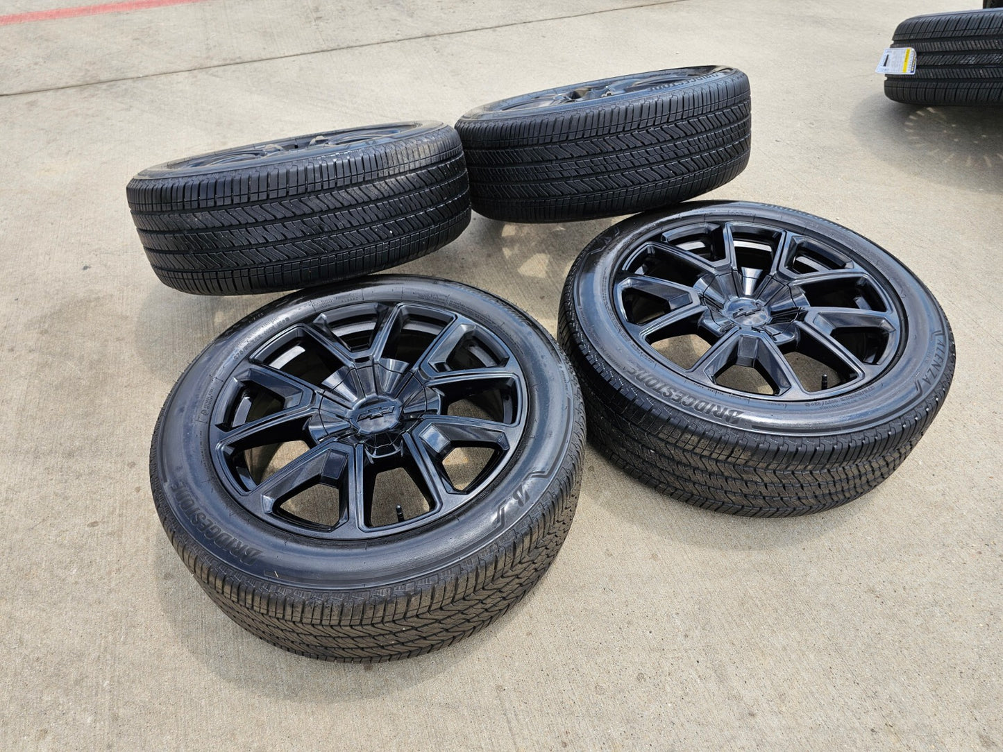 22" Chevy Tahoe Silverado RST OEM black 14035 wheels rims tires