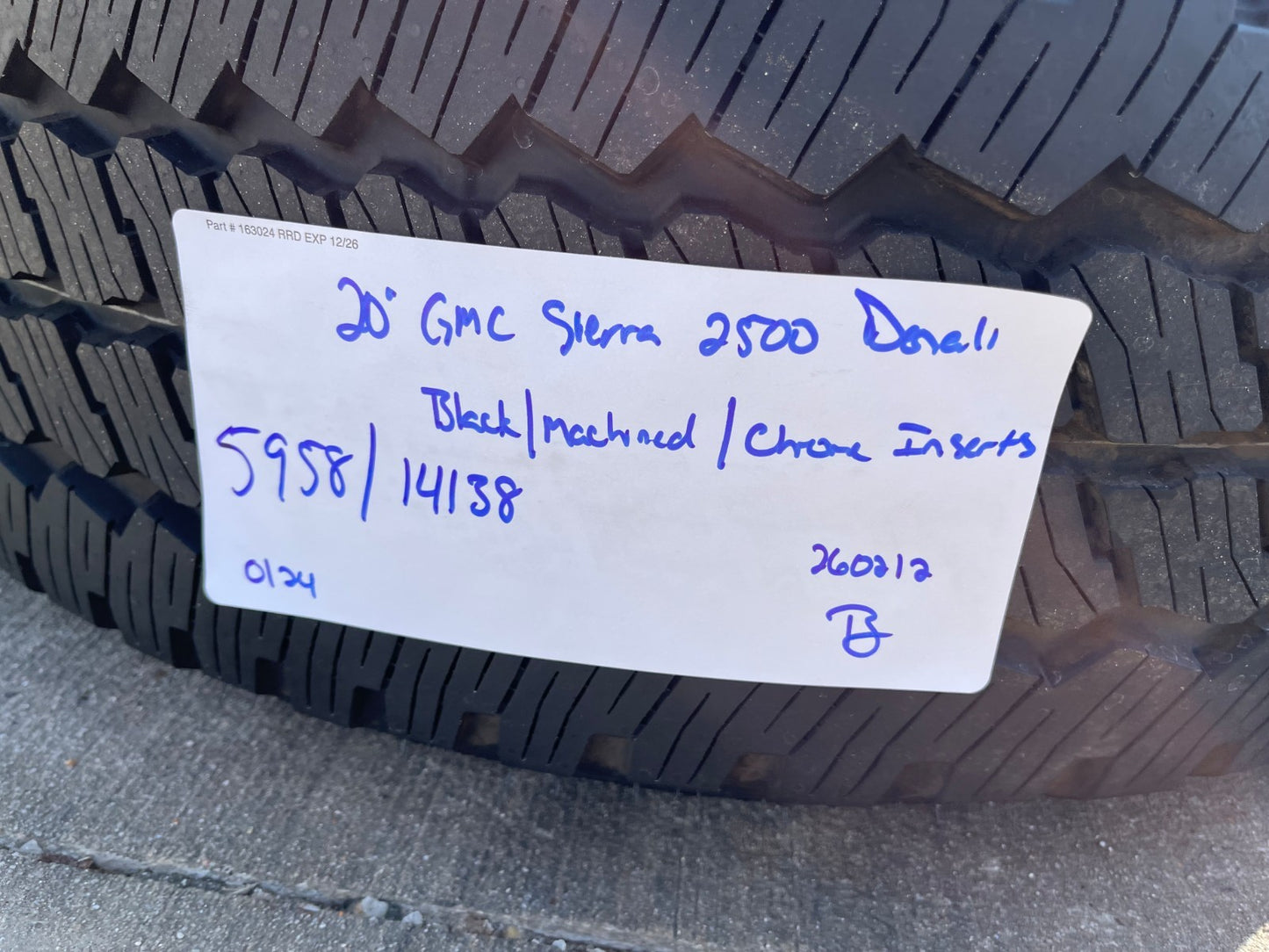 20" GMC Sierra DENALI 2500 3500 OEM wheels rims 5958 14138 Chevy DUELER A/T NEW