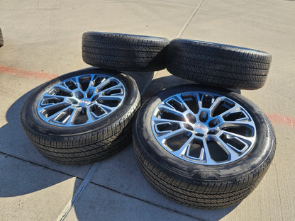 22" GMC Yukon Sierra DENALI OEM wheels rims Tahoe tires 2024 2025 2026 NEW