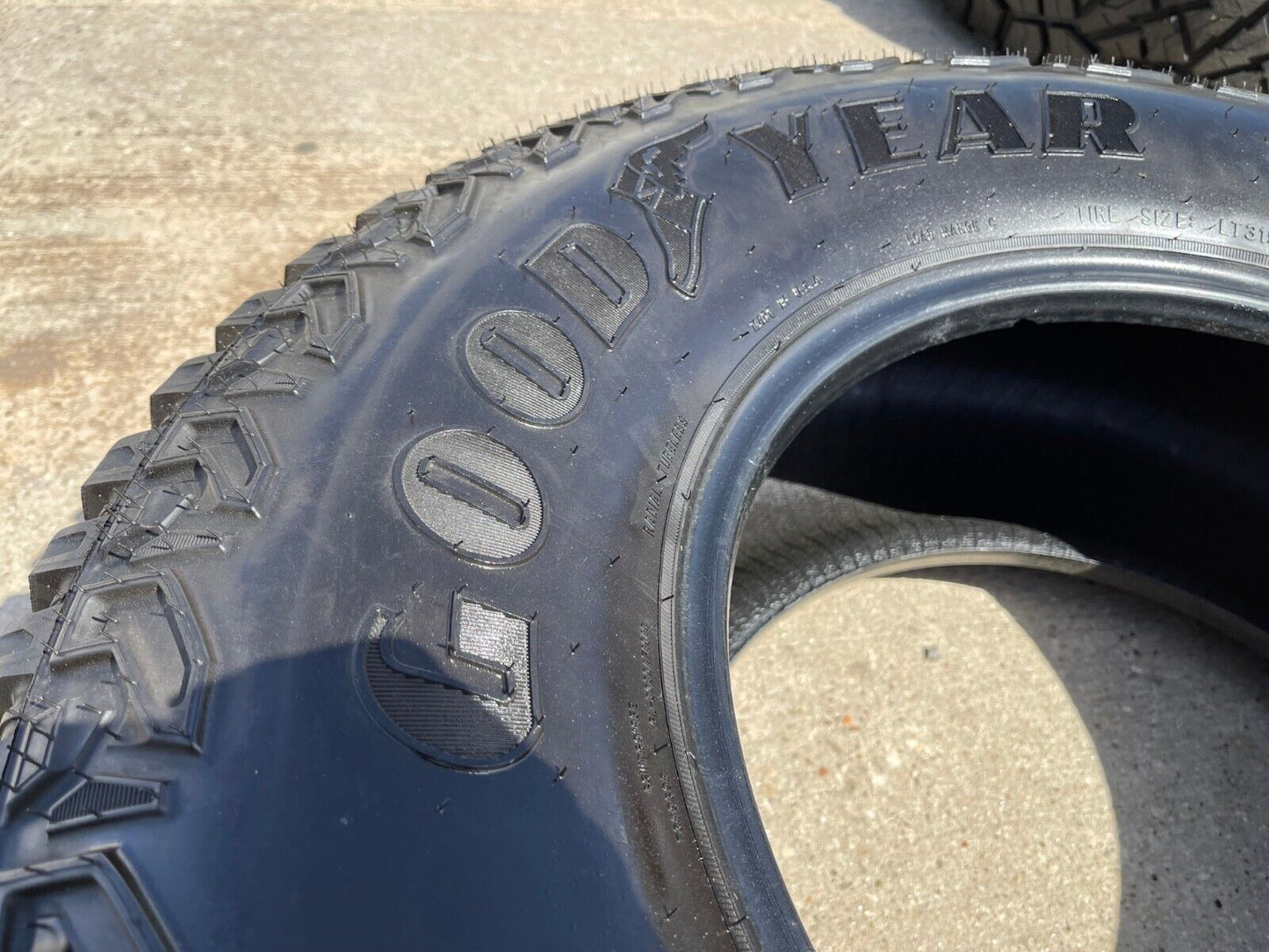 (1) 315/70/17 Goodyear Wrangler Territory M/T tire 113 / 110S LT load range C