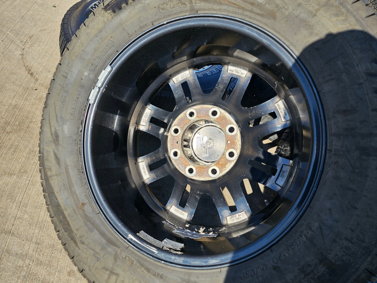 20" 20x9 VISION 375 Warrior Chevy Dodge Ram 2500 3500 wheels rims 8x165 8x6.5