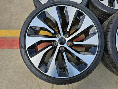 21" Lucid Air OEM Grand Touring black wheels rims tires 5x120 2023 2024 2025 NEW