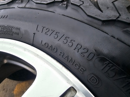20" Toyota Tundra Sequoia 1794 OEM wheels rims 75159 tires 5x150 BFG