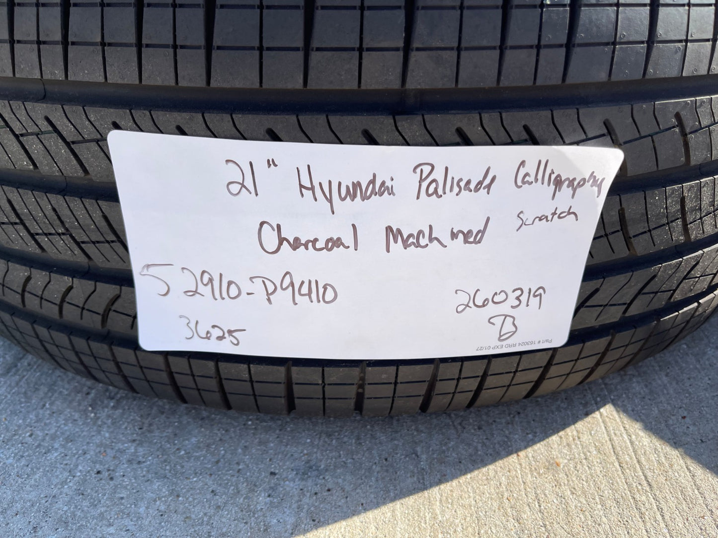 21" Hyundai Palisade Calligraphy OEM 94345 wheels rims 2025 2026 2027 PIRELLI