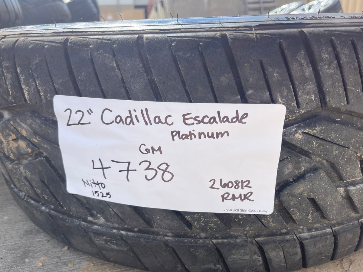 22" Cadillac Escalade Platinum OEM 4738 wheels rims tires NITRO SET