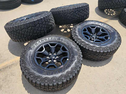 18" Dodge Ram 1500 TRX RHO Black OEM 66002 wheels rims TERRITORY M/T 35"