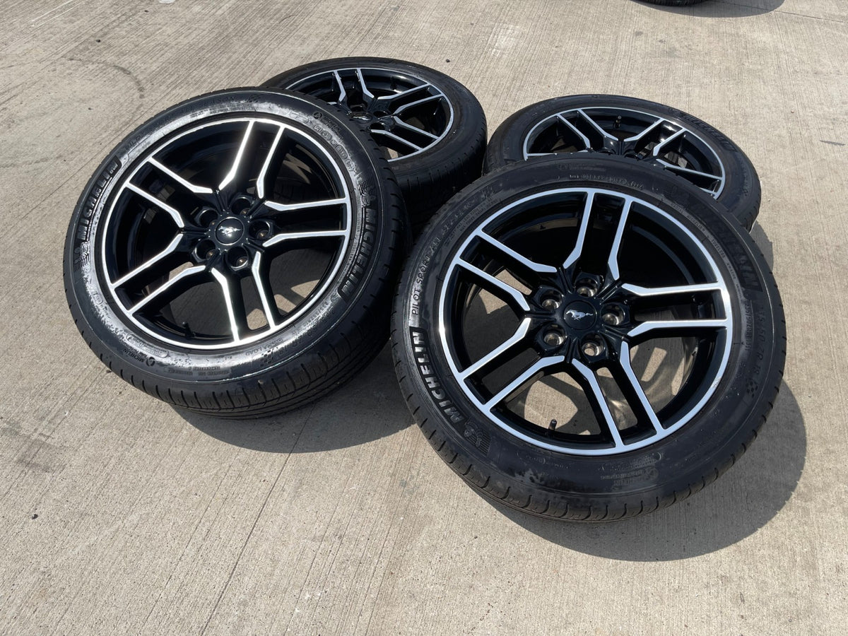 18" Ford Mustang GT OEM 10157 wheels rims SET 2021 2022 2023 2025 2026 MICHELIN