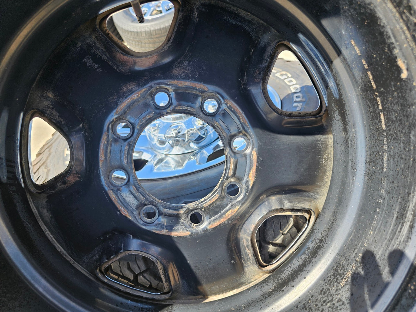 18" Dodge Ram 2500 3500 STEEL chrome OEM 2473 wheels rims SET BFG KO3 A/T