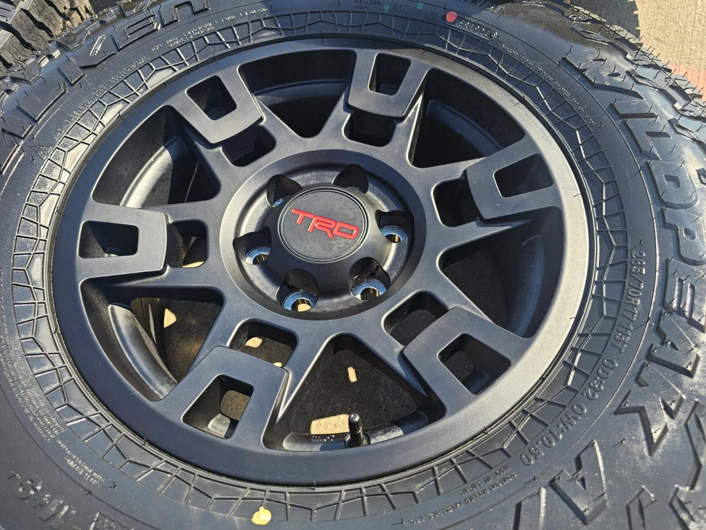 17" Toyota Tacoma 4Runner OEM wheels rims black 75167 TRD FJ A/T4 tires NEW