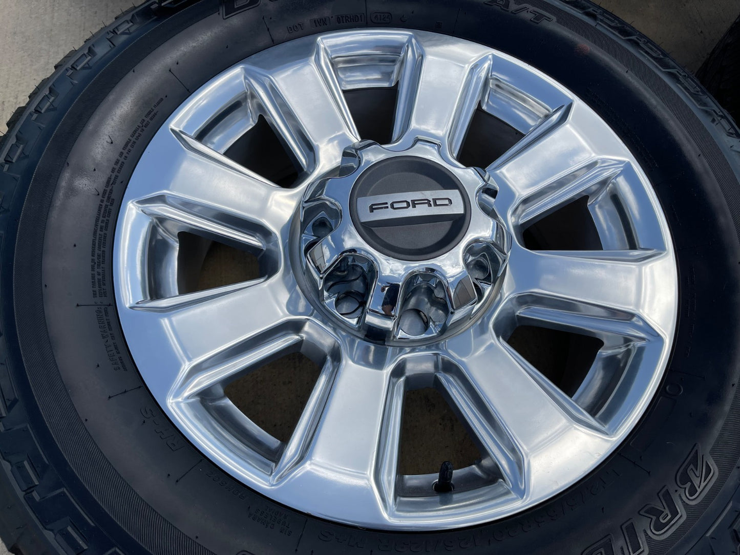 20" Ford F-250 F-350 Platinum OEM rims wheels 10103 tires BRIDGESTONE A/T SET