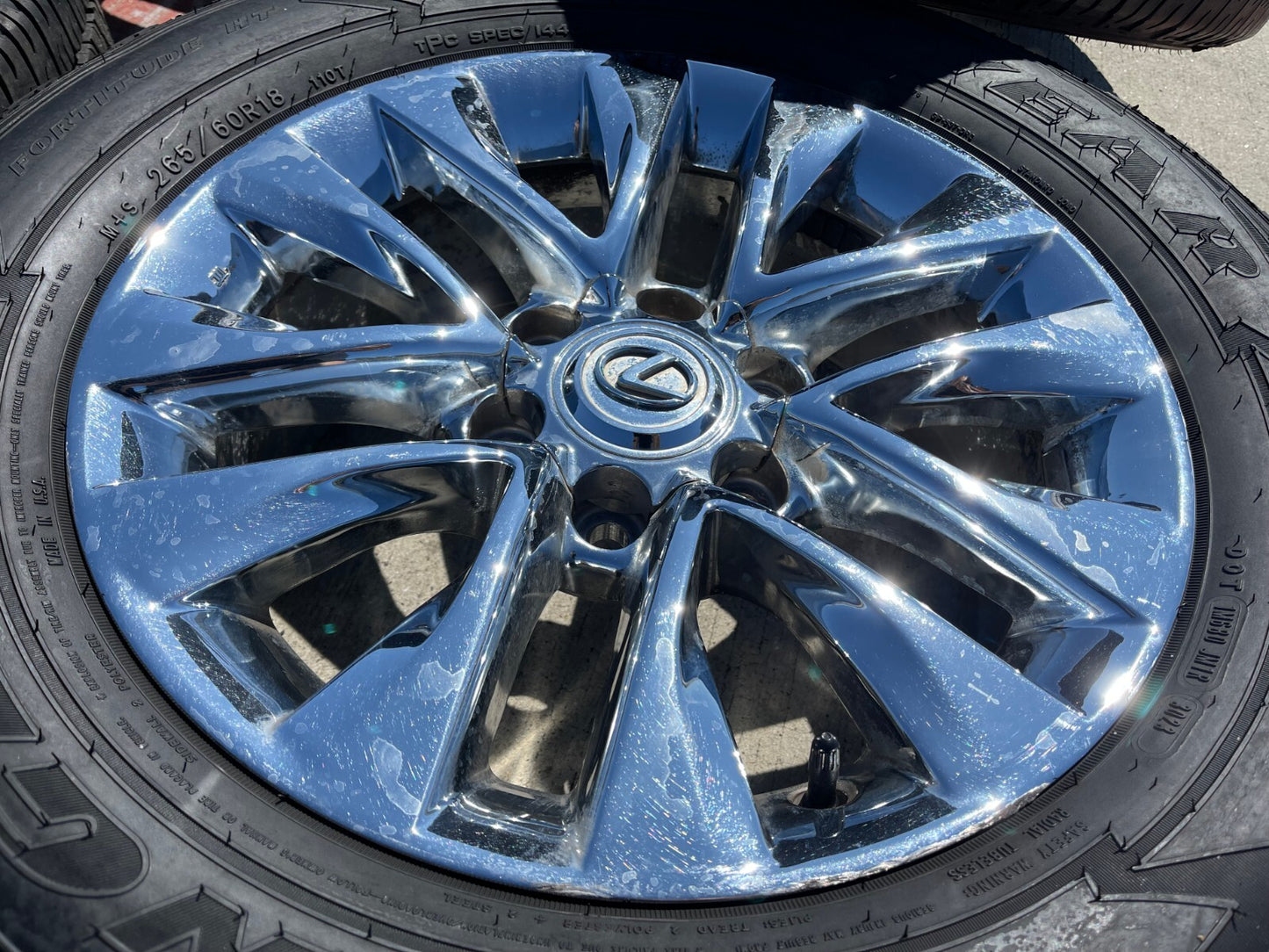 18" Lexus GX460 GX470 Tacoma 4Runner OEM CHROME wheels rims 74297 tires