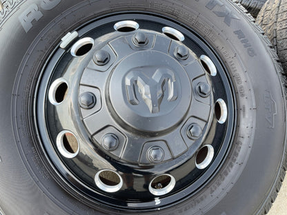 17" Dodge Ram 3500 Dually Laramie wheels rims 2706 2707 OEM black 2024 2025 2026