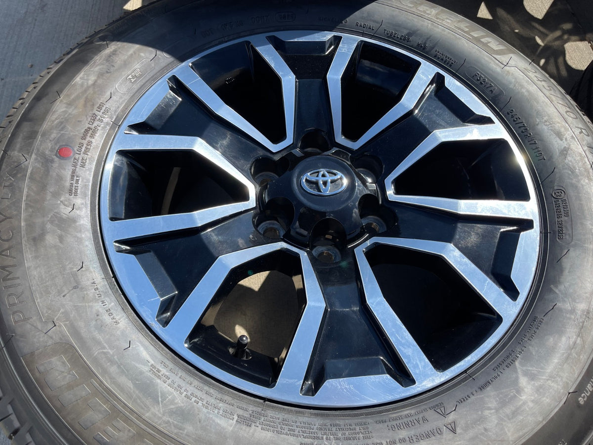 17" Toyota Tacoma 4Runner OEM 75259 wheels rims black TRD FJ SET MICHELIN NEW