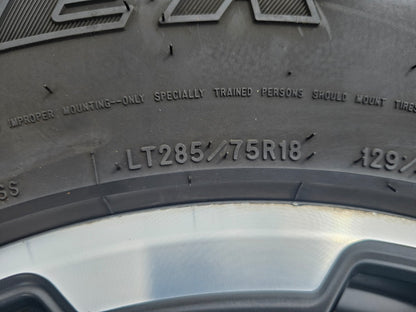 18" Ford F-250 F-350 OEM TREMOR rims wheels 10482 tires DURATRAC R/T 35"