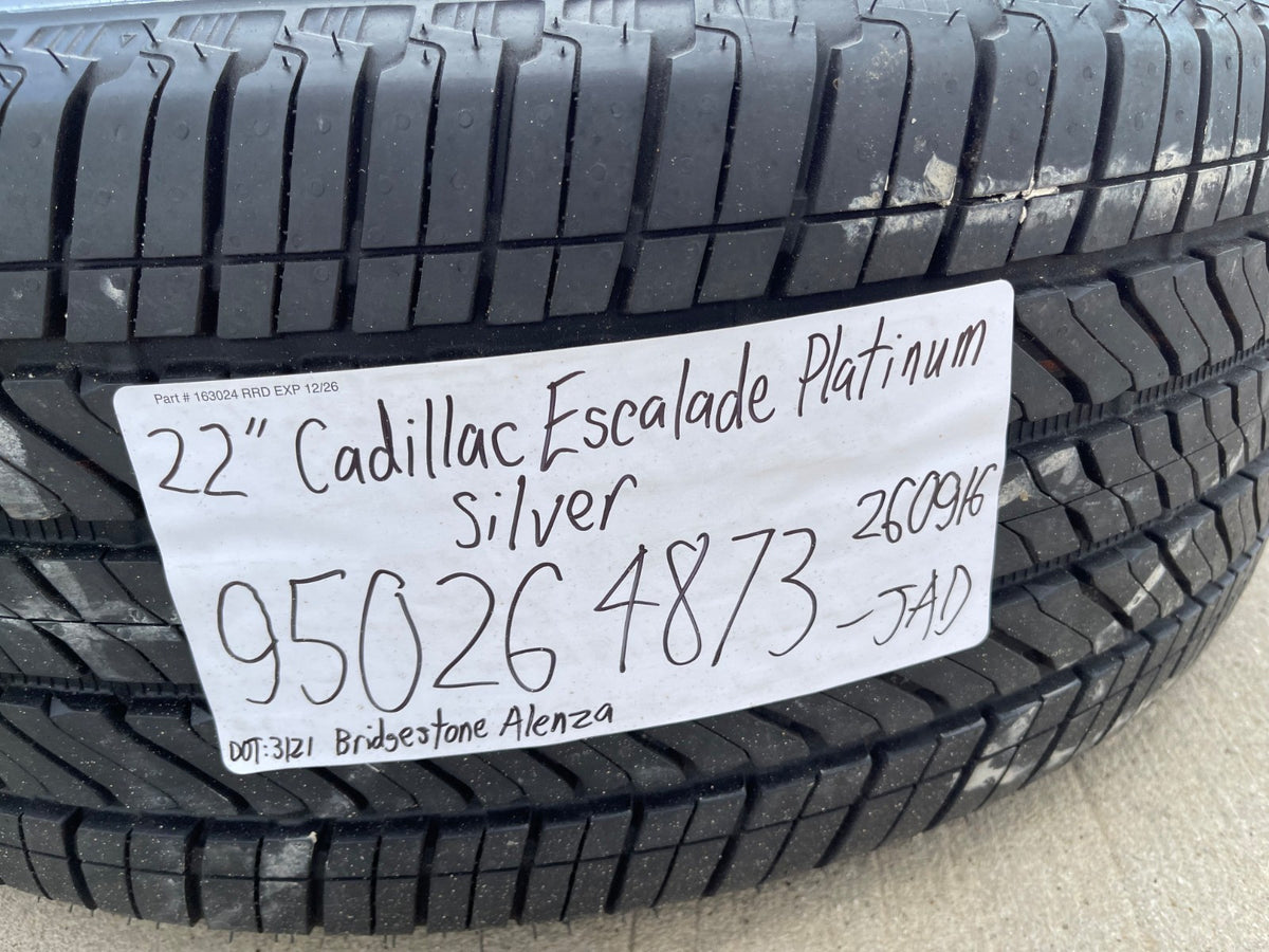 22" Cadillac Escalade Platinum OEM wheel rim 95026 4873 tire spare single