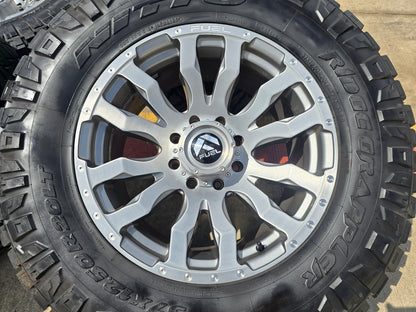 20x10 20" FUEL D693 Blitz Ford F-250 F-350 rims wheels tires 8x170 -18 NITRO 37"