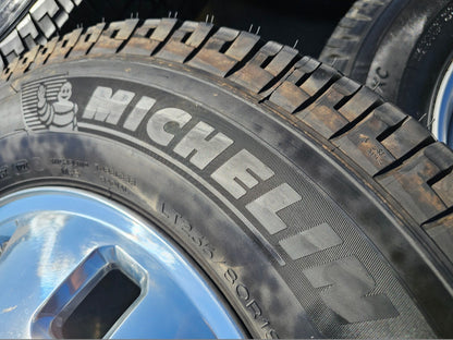 18" GMC Sierra 3500 DENALI Dually rims wheels OEM 14127 14129 8x210 MICHELIN NEW