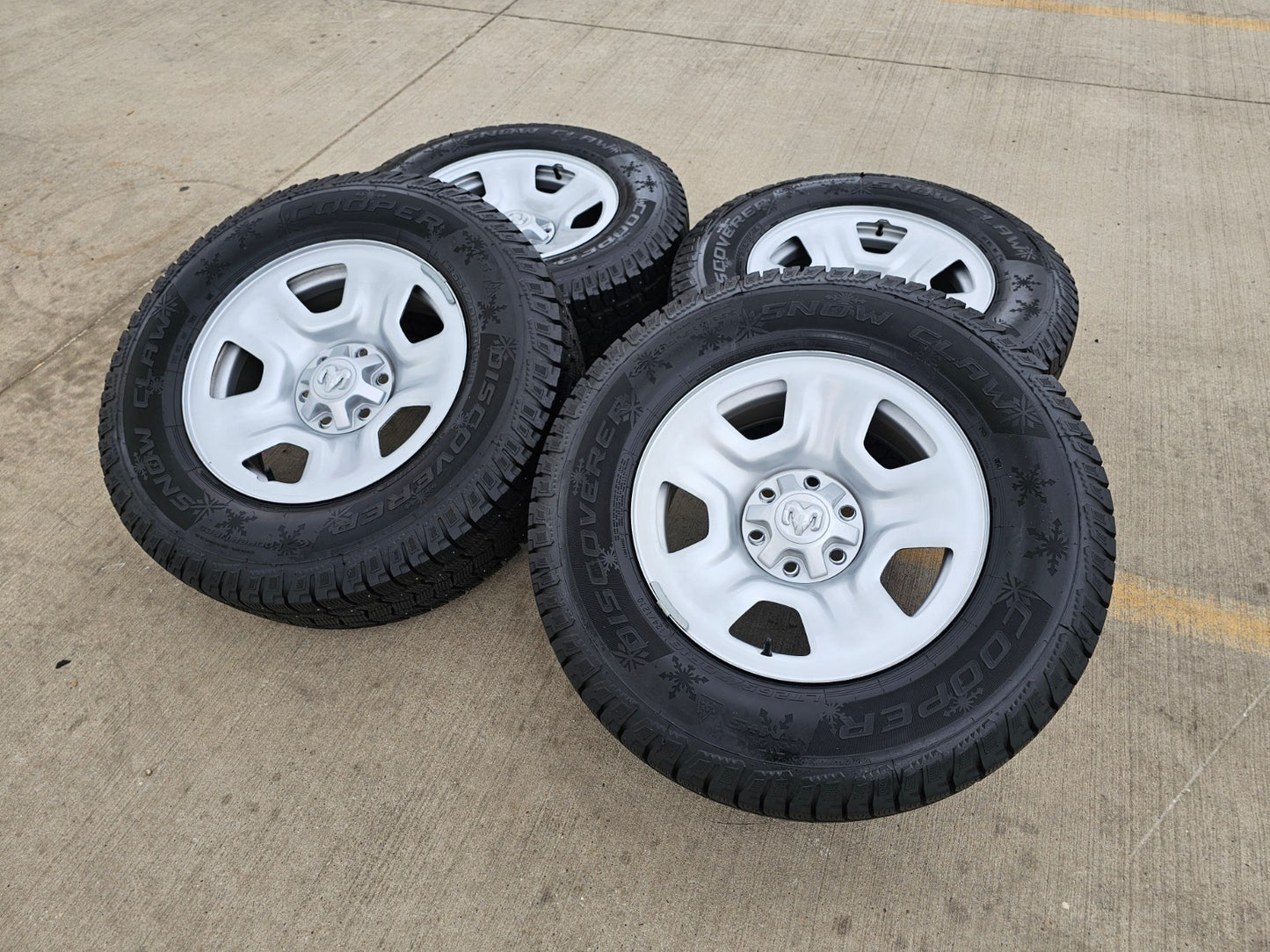18" Ram 1500 OEM 2667 stock wheels rims SNOW tires 2022 2023 2024 2025 2026