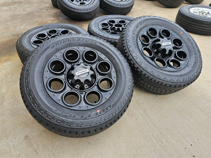 20" Ford F-250 F-350 OEM black LARIAT wheels rims 10299 tires BRIDGESTONE NEW