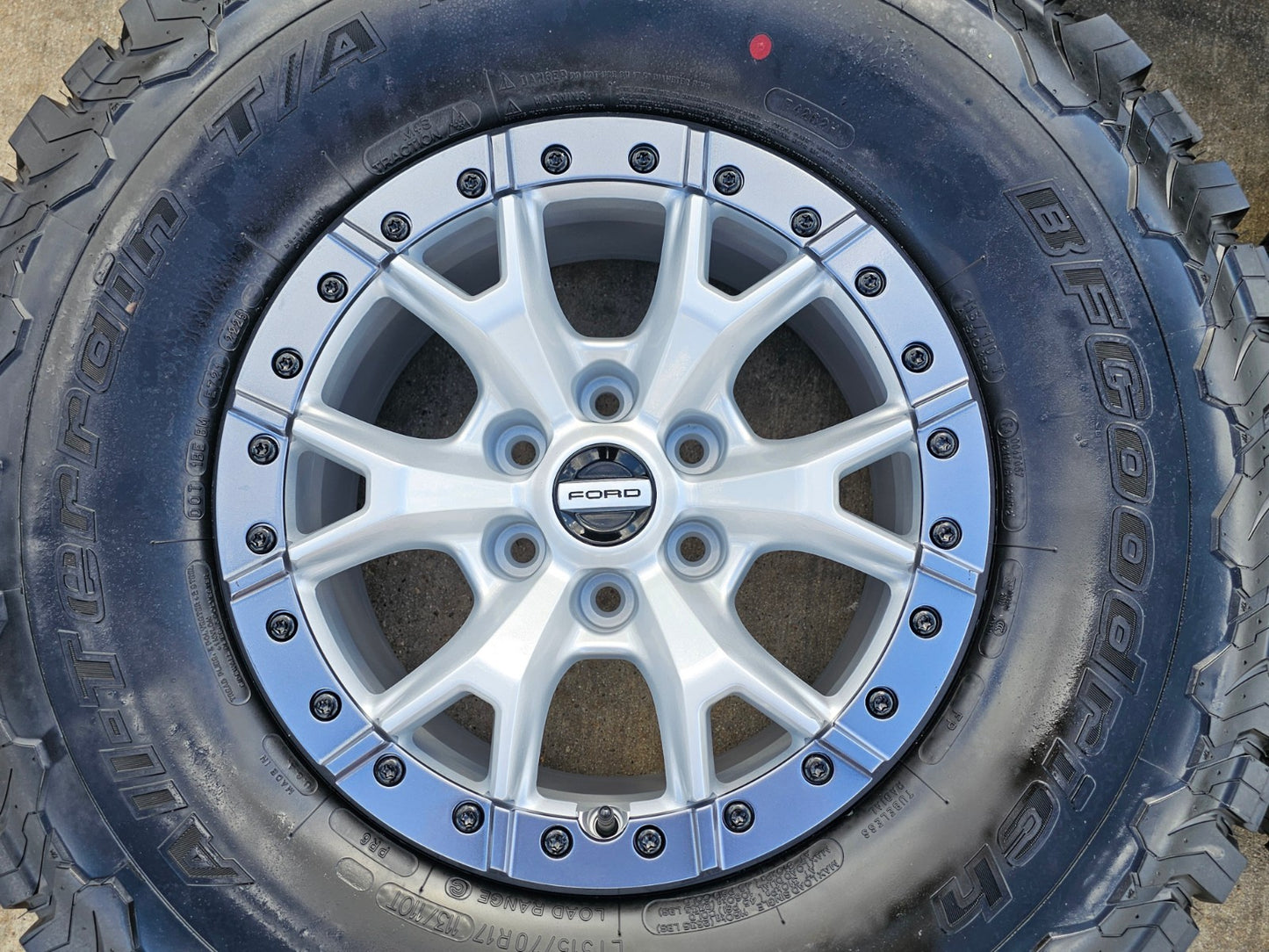 17" Ford F-150 Raptor R OEM Replica BEADLOCK 10460 rims wheels 35" tires BFG NEW