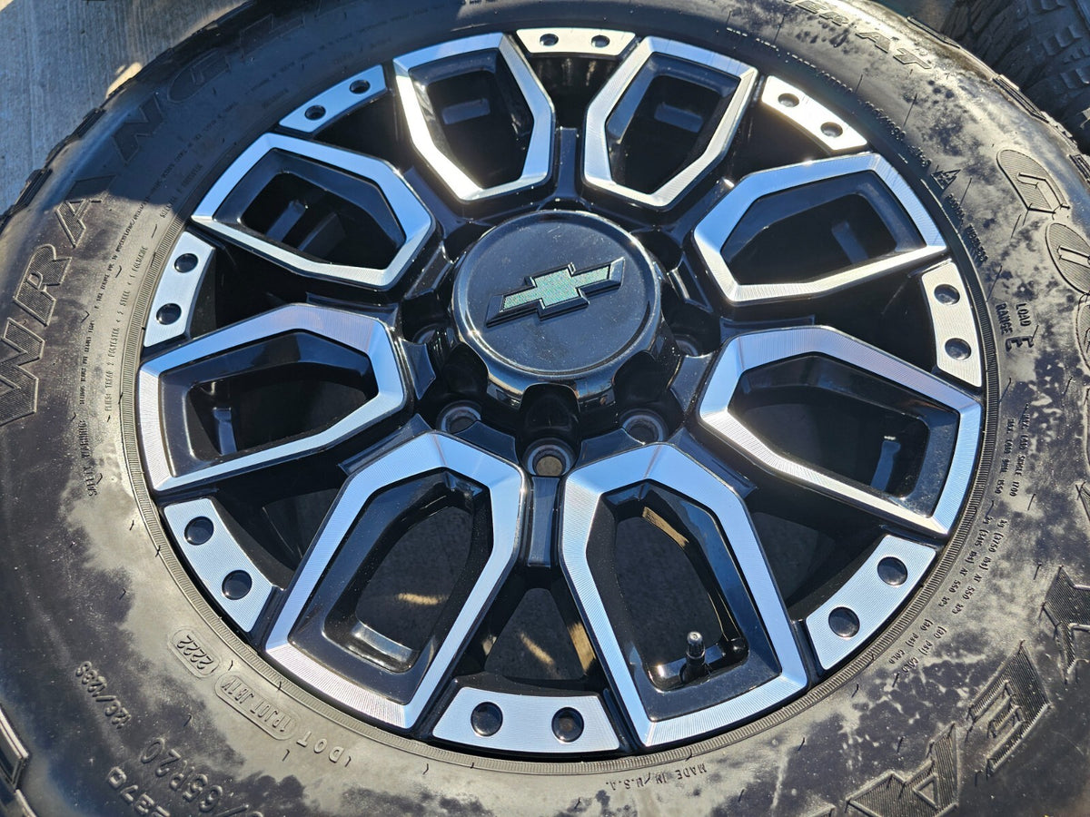 20" Chevy Silverado High Country 2500 3500 OEM Black wheels rims SET