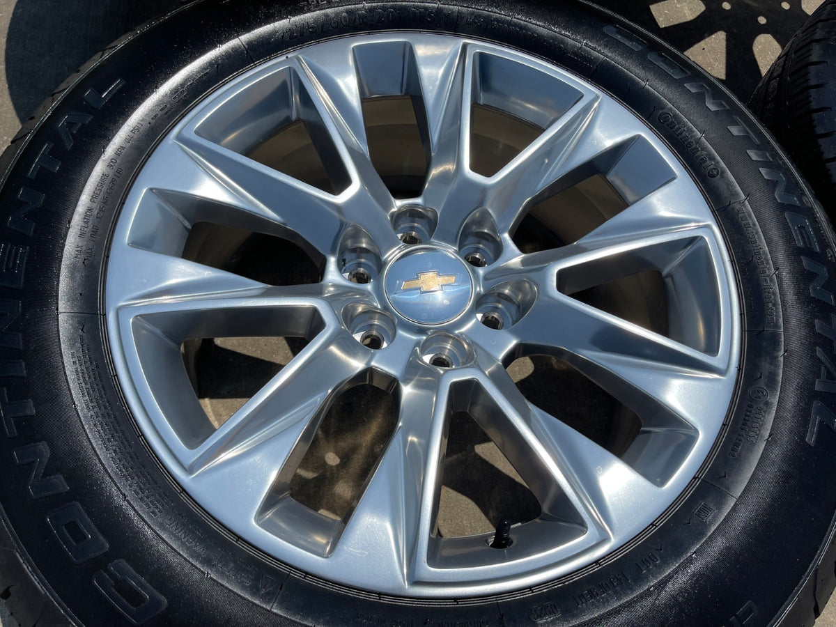 20" Chevy Tahoe Silverado LTZ 5920 OEM wheels rims Yukon 2026 CONTINENTAL NEW