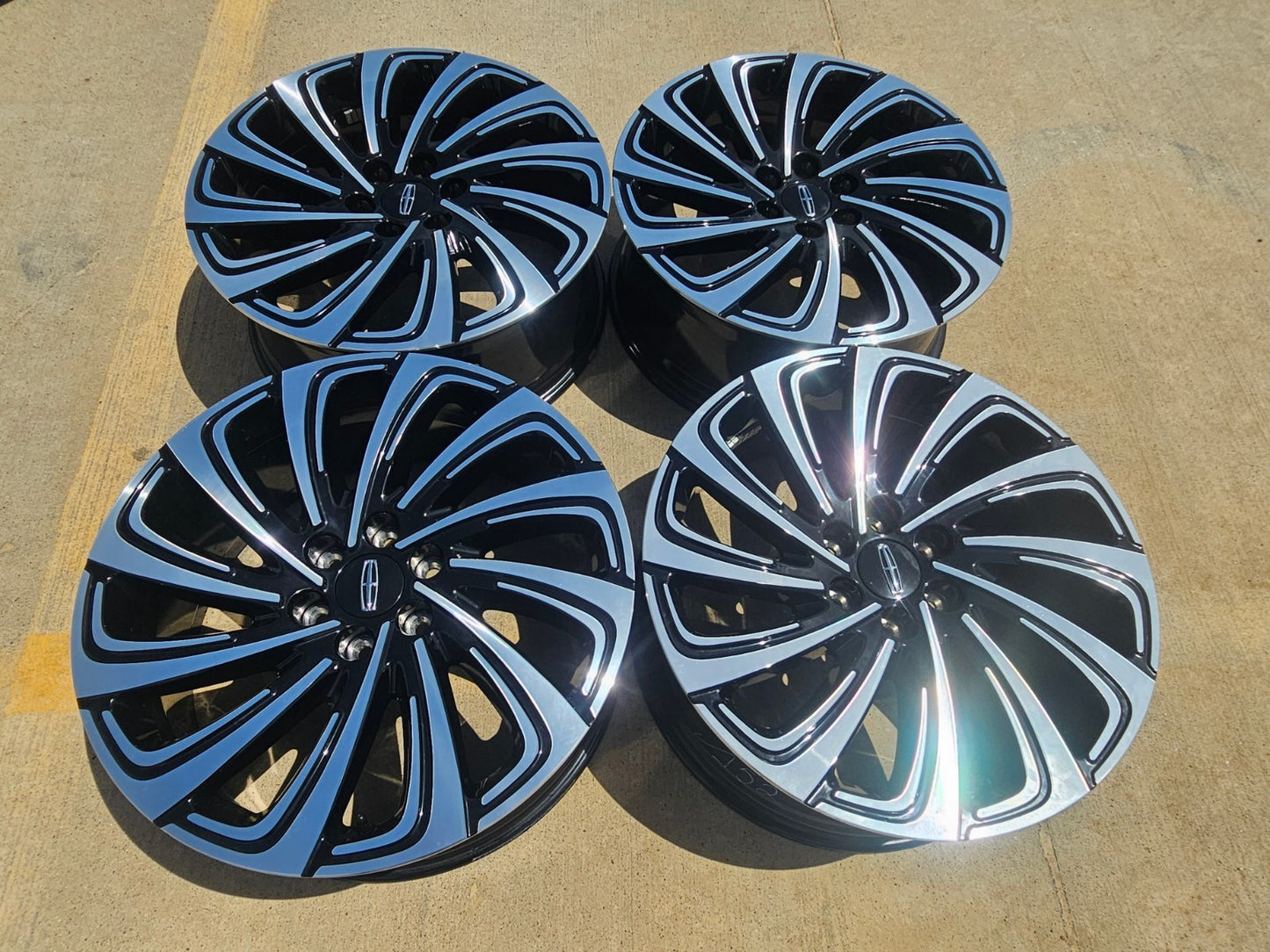 22" Lincoln Navigator OEM 10666 rims wheels BLACK LABEL SET 2025 2026 2027 NEW