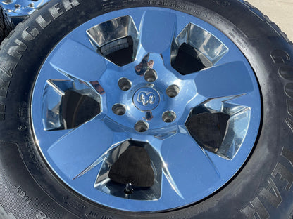 18" Ram 1500 OEM CHROME 2669 wheels rims 2021 2022 2023 2024 2025 2026 GOODYEAR
