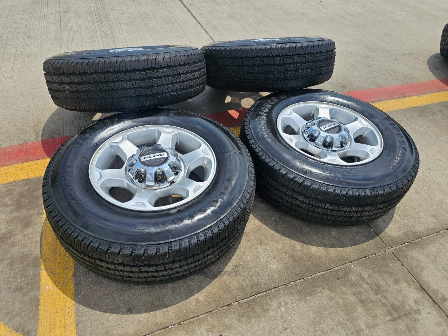 17" Ford F-250 F-350 OEM rims wheels 3950 tires FIRESTONE DISCOUNTED