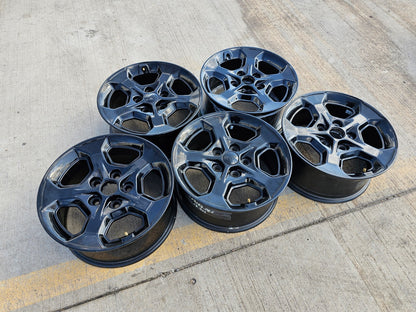 17" Jeep Wrangler Gladiator Rubicon OEM 9236 wheels rims 2021 2022 2023 2024 NEW