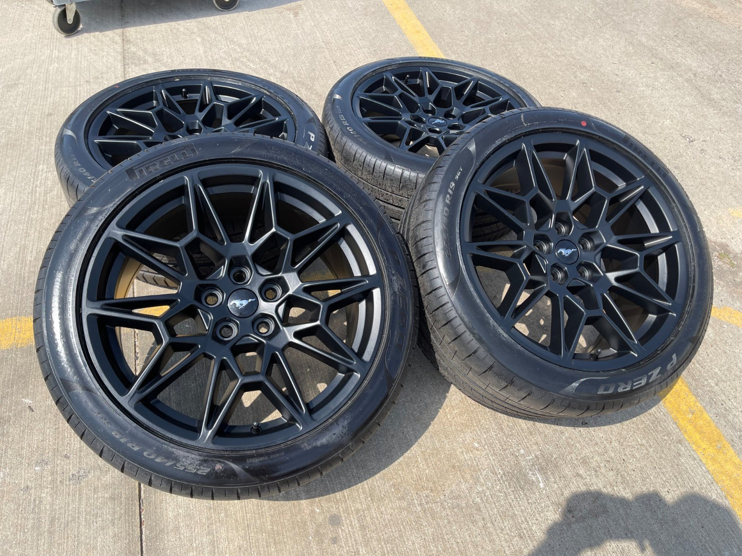 19" Ford Mustang GT Track Pack OEM 10600 10603 wheels rims BLACK 2026 2027 NEW