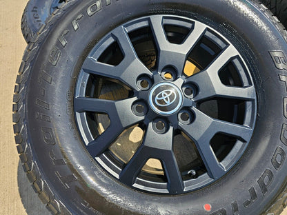 17" Toyota Tacoma 4Runner TRD Matte Black OEM wheels rims 2024 2025 NEW BFG